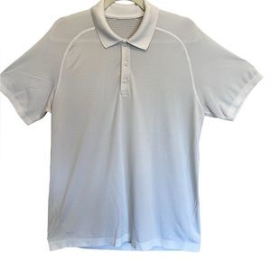 Lululemon Athletica Light Gray Polo Shirt